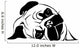 Sleeping Pug 02 Wall Decal