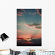 Red Sunset Wall Decal Design 5