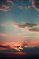 Red Sunset Wall Decal Design 5
