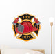 Fire Department Cross Symbol Wall Decal