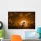 Red Sunset Wall Decal Design 3