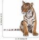 Portrait of Bengal Tiger Sitting Wall Decal