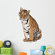 Bengal Tiger Sitting Wall Decal