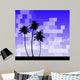 Abstract palm & summer background Wall Mural
