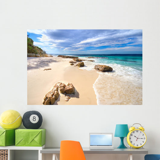 Rocks on Hyams Beach Wall Mural