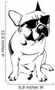 Cool Boy - French Bulldog Wall Decal