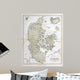 Old Map Denmark 1870
