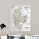 Old Map Denmark 1870