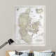 Old Map Denmark 1870