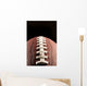 American Foot Isolated Against Black Background Wall Mural