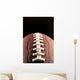 American Foot Isolated Against Black Background Wall Mural