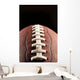 American Foot Isolated Against Black Background Wall Mural