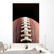 American Foot Isolated Against Black Background Wall Mural
