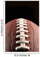 American Foot Isolated Against Black Background Wall Mural