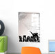karate silver poster background 2 Wall Mural