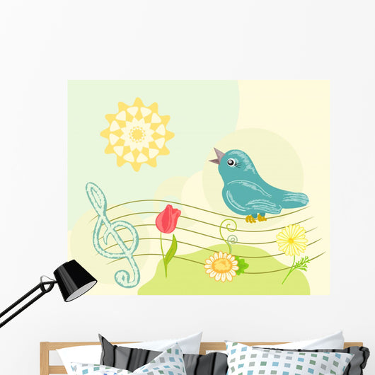 retro music. vector Wall Mural
