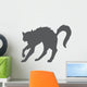 Scared Witches Cat Wall Decal