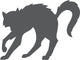 Scared Witches Cat Wall Decal