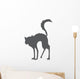 Hissing Witches Cat Wall Decal