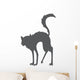 Hissing Witches Cat Wall Decal