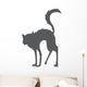 Hissing Witches Cat Wall Decal