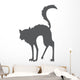 Hissing Witches Cat Wall Decal
