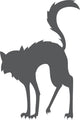 Hissing Witches Cat Wall Decal
