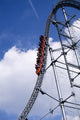 Roller Coaster and Blue Wall Mural