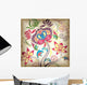Abstract Colors Floral Wall Mural
