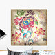 Abstract Colors Floral Wall Mural