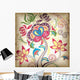 Abstract Colors Floral Wall Mural
