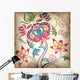 Abstract Colors Floral Wall Mural