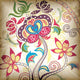 Abstract Colors Floral Wall Mural