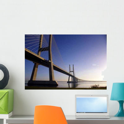 Bridge Wall Decal Design 2 shown on a wall
