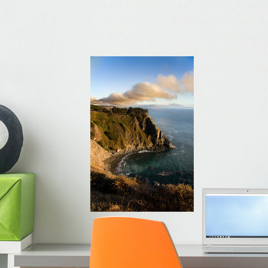 Sunset on the Big Sur Wall Mural