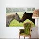 Kissing Horses Wall Mural
