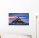 Mont Saint-Michel Sunset Light Wall Decal