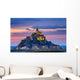 Mont Saint-Michel Sunset Light Wall Decal
