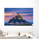Mont Saint-Michel Sunset Light Wall Decal