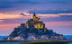 Mont Saint-Michel Sunset Light Wall Decal