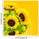 image d'une fleur tournesol, des tournesols sur fond jaune Wall Mural