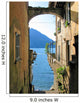 Romantic view to the famous Italian lake Como from Varenna town Wall Mural