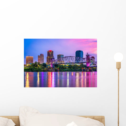 Little Rock Arkansas USA Skyline Wall Decal