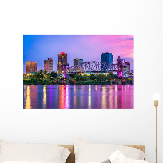 Little Rock Arkansas USA Skyline Wall Decal