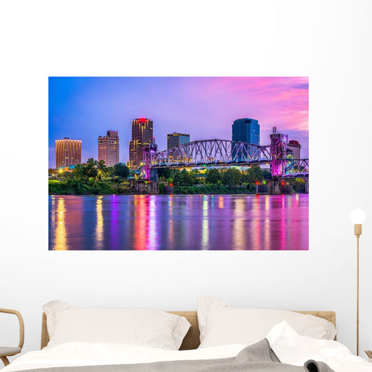 Little Rock Arkansas USA Skyline Wall Decal