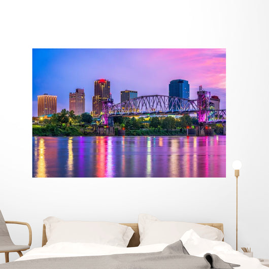 Little Rock Arkansas USA Skyline Wall Decal