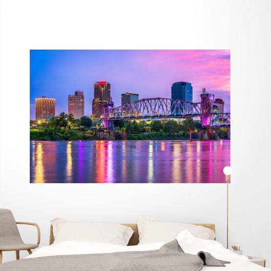 Little Rock Arkansas USA Skyline Wall Decal