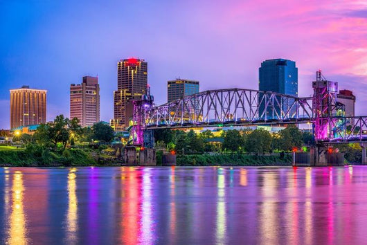 Little Rock Arkansas USA Skyline Wall Decal