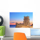 Tower of Belem (Torre de Belem), on sunset, Lisbon, Portugal Wall Mural