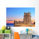 Tower of Belem (Torre de Belem), on sunset, Lisbon, Portugal Wall Mural